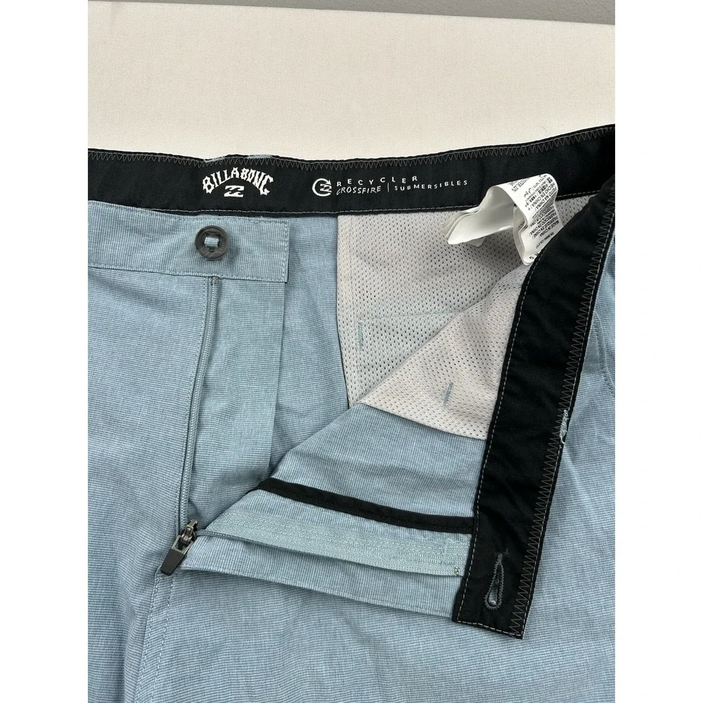 Billabong Mens 40 Recycler Crossfire‎ Submersibles Blue Board Shorts Swim Trunks
